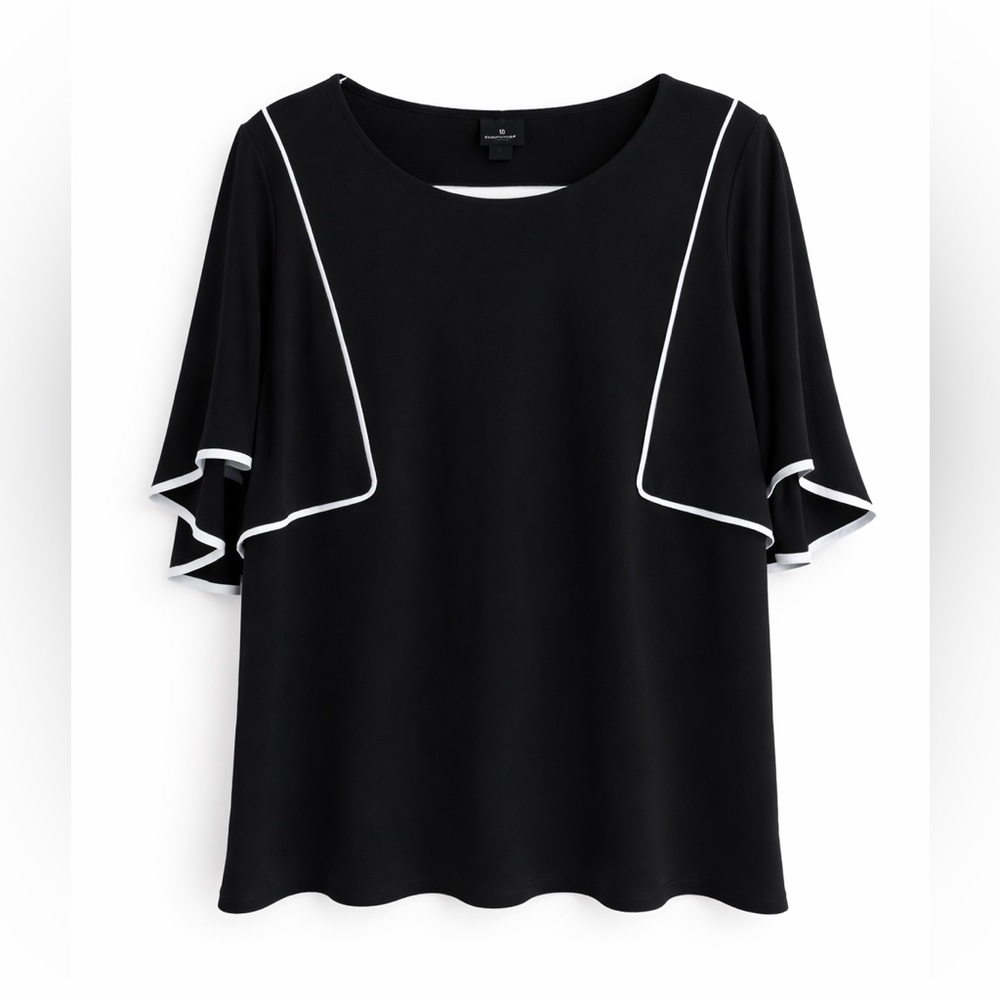 Worthington Black Top with White Accents